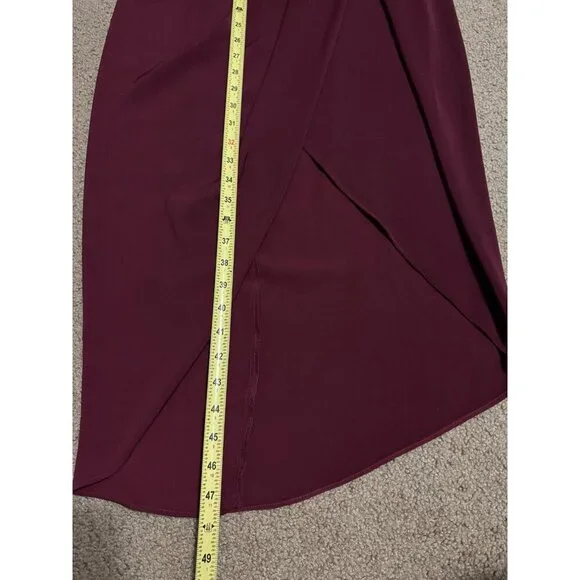 SHONA JOY Burgundy Strapless U Wire Bustier Dress Classic Elegant Romantic Sz 4 - Picture 13 of 13